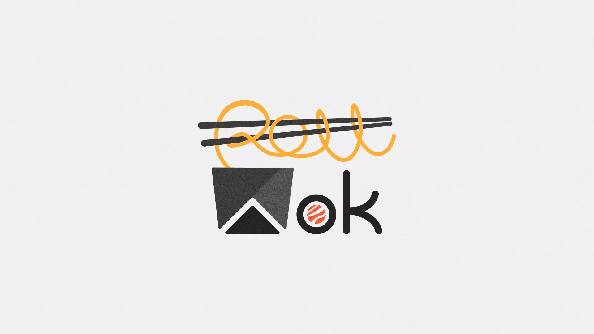 Разработка логотипа суши-бара «Roll Wok Club» в Смоленске